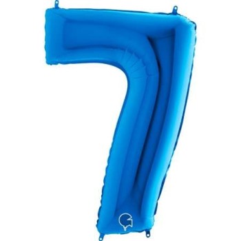 Palloncino mylar Super Shape numero Cm. 100 - Grabo - Blu...