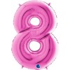 Palloncino mylar Super Shape numero Cm. 100 - Grabo - 
Fuxia - N. 8