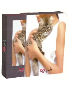 Album portafoto con custodia Cm. 20x30 gatto