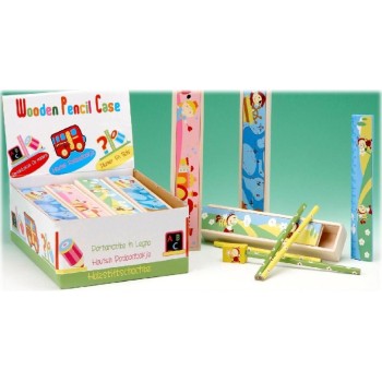 Astuccio legno con accessori Fantasy Cm. 22x4
