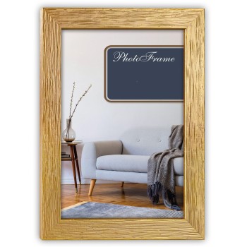 Portafoto legno Oro Gold Cm. 32,6x42,7 - Formato foto Cm. 30x40