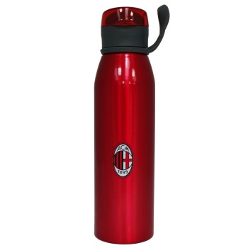 Borraccia alluminio con tappo scatto 650 ML rossa AC Milan