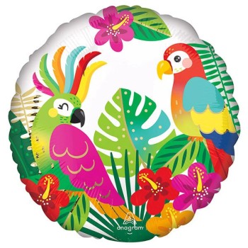Palloncino mylar 18" Cm. 45 - Pappagallo tropicale