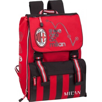Zaino scuola grande deluxe AC Milan Cm. 40x28x13