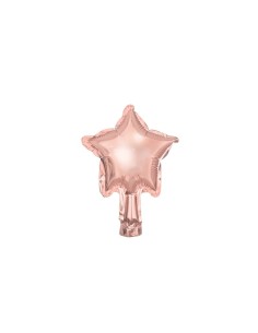 Palloncino mylar Cm. 12 - Stella - Rosa Gold - Confezione 25 pezzi