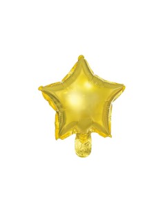 Palloncino mylar Cm. 25 - Stella - Oro Gold - Confezione 25 pezzi