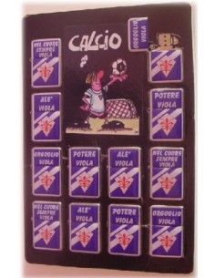 Accendino metallo calcio viola