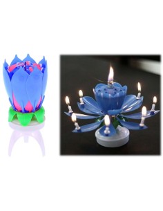 Candelina fiore musicale blu