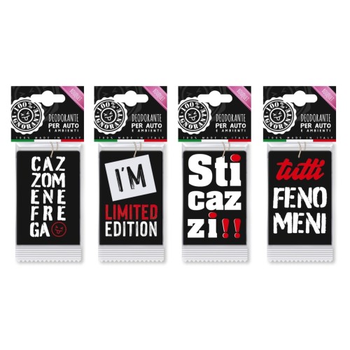 Deodorante per auto/ambiente umoristico - Fragranze e soggetti assortiti