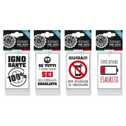 Deodorante per auto/ambiente umoristico - Fragranze e soggetti assortiti