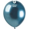 Palloncino lattice cromato "Shiny" 5" Cm. 13 - Confezione 100 pz - Gemar - Blue