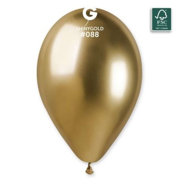 Palloncino lattice cromato 13" Cm. 33 - Confezione 50 pz - Gemar - Shiny Oro Gold