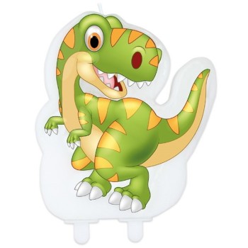 Candelina per torta sagomata Cm. 10x12 - Jurassic