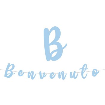 Festone scritta italic Cm. 300 – Benvenuto