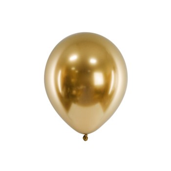 Palloncini lattice cromati Glossy Cm. 33 - Blister 10 pezzi - Oro Gold