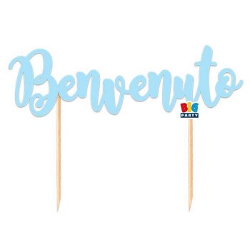 Cake topper Italic Cm. 20x15 - Benvenuto