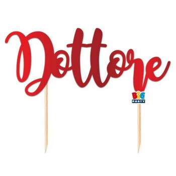 Cake topper italic Cm. 20x16 - Dottore