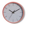 Orologio da parete in plastica cm. 20 con bordo colorato - Colori assortiti