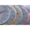 Orologio da parete in plastica cm. 20 con bordo colorato - Colori assortiti