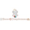 Festone kit scritta maxi Buon 1° Compleanno rosa Cm. 600x25