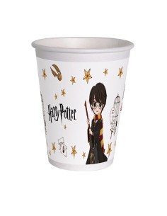 Bicchieri carta compostabile 255 ML Harry Potter - Confezione 8 pezzi