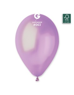Palloncino lattice metallizzato 13" Cm. 33 - Confezione 100 pz - Gemar - Lilla