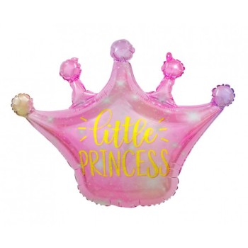 Palloncino mylar Supershape corona "Little Princess" Cm. 63x50