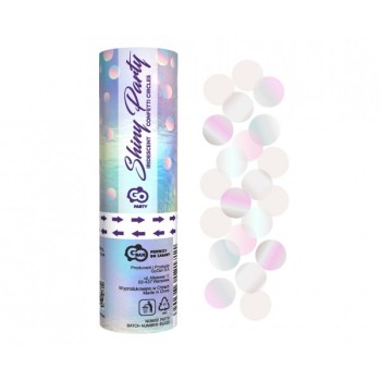 Cannone sparacoriandoli Cm. 15 - Confetti iridescenti