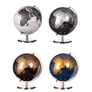 Mappamondo decorativo in plastica Cm. 20x22 - Colori assortiti