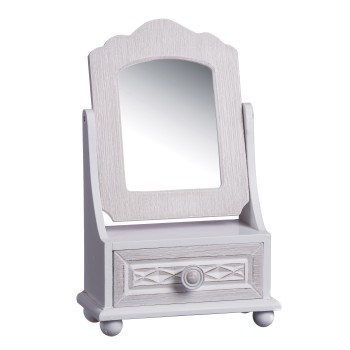 Portagioie legno con cassetto e specchio Cm. 34x22