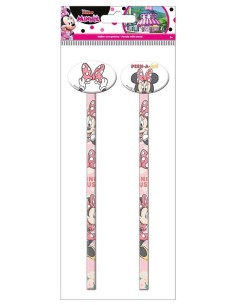 Blister 2 matite con topper gomma - Minnie