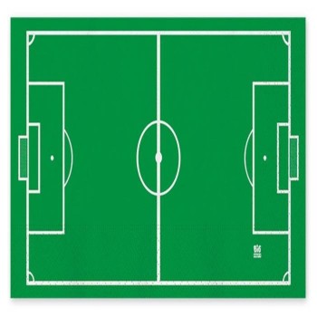 Tovaglioli carta Cm. 40x33 - Calcio - Blister 16 pezzi