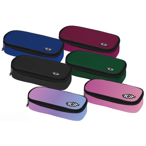 Astuccio rettangolare ovale con apertura Cm. 23x9 - TUT Tinta Unita - Colori assortiti