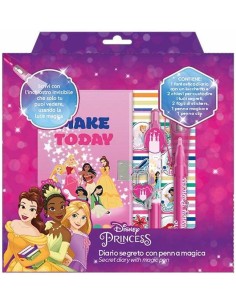 Diario segreto con penna e penna magica in gift box - Principesse