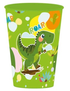 Bicchiere plastica classico 260 ML - Dinosauro simpatico