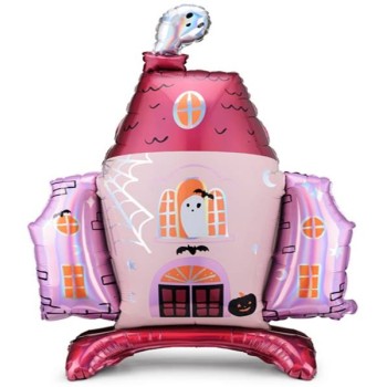 Palloncino mylar standing "Castello stregato" Halloween Cm. 90x117