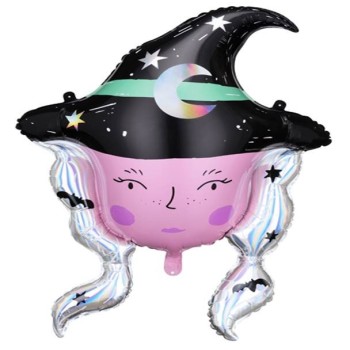 Palloncino mylar "Faccia strega" Cm. 74x101