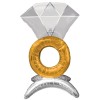 Palloncino mylar airloonz standing "Anello con diamante" Cm. 53x35