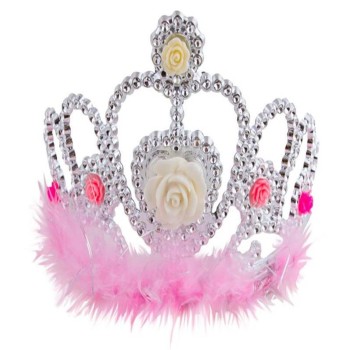Cerchietto coroncina reale tiara con diamanti - Silver