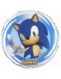 Palloncino mylar 18" Cm. 45 rotondo Sonic