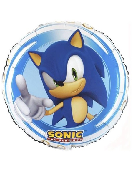 Palloncino mylar 18" Cm. 45 rotondo Sonic