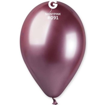 Palloncino lattice cromato 13" Cm. 33 - Confezione 50 pz - Gemar - Shiny Pink