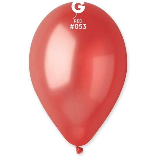 Palloncino lattice metallizzato 13" Cm. 33 - Confezione 100 pz - Gemar - Rosso