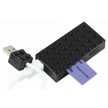 Lettore card reader USB mattoncino costruzioni - Colori...