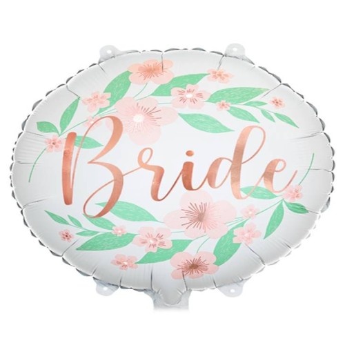 Palloncino mylar Cm. 45 - Flower Bride