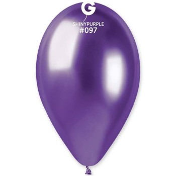Palloncino lattice cromato 13" Cm. 33 - Confezione 50 pz - Gemar - Shiny Purple