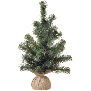 Albero di Natale con base juta Cm. 9,5x45