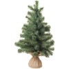 Albero di Natale con base juta Cm. 11x60