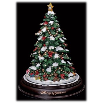 Albero di Natale in resina con luci Cm. 24,5x31