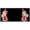 Babbo Natale in terracotta con led interni Cm. 13x11x19,5 - Modelli assortiti
